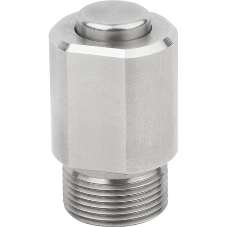 Kipp Lift And Turn Latch, Form:B Without Head, Stainless Steel Bright, Comp:Stainless Steel Bright K1562.12